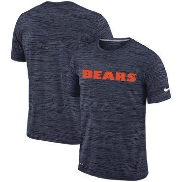 Chicago Bears Navy Velocity Performance T-Shirt