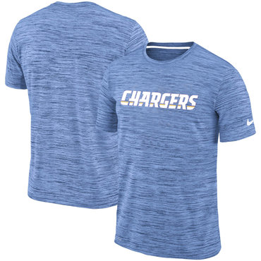 Los Angeles Chargers Blue Velocity Performance T-Shirt - Click Image to Close