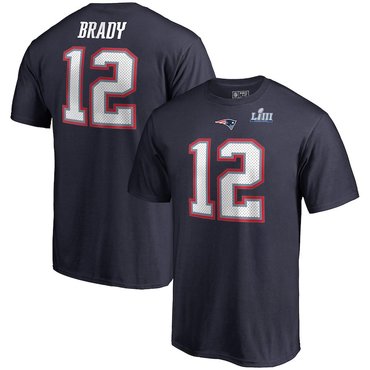New England Patriots 12 Tom Brady Pro Line by Fanatics Branded Super Bowl LIII Bound Eligible Receiv