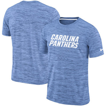 Carolina Panthers Blue Velocity Performance T-Shirt