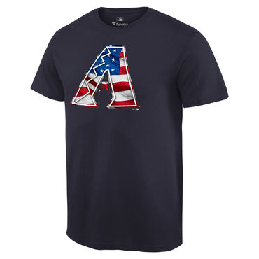 Arizona Diamondbacks Navy Banner Wave T Shirt