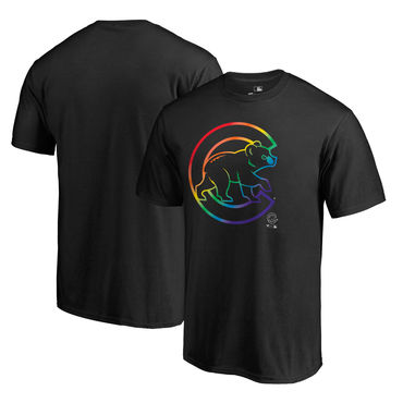 Chicago Cubs Fanatics Branded Pride Black T Shirt