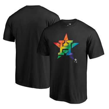 Houston Astros Fanatics Branded Pride Black T Shirt