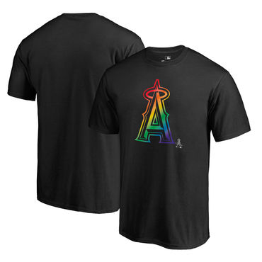 Los Angeles Angels of Anaheim Fanatics Branded Pride Black T Shirt