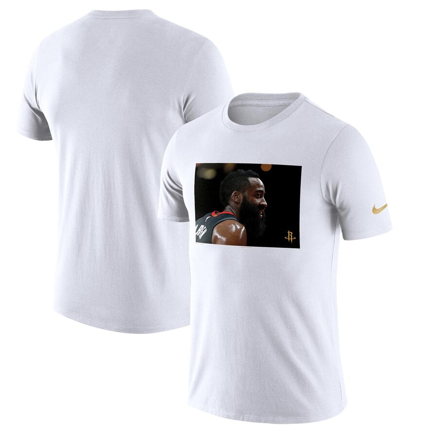 James Harden Houston Rockets Nike Player Pack Performance T-Shirt White - Click Image to Close