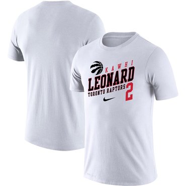 Kawhi Leonard Toronto Raptors Nike Player Performance T-Shirt White - Click Image to Close