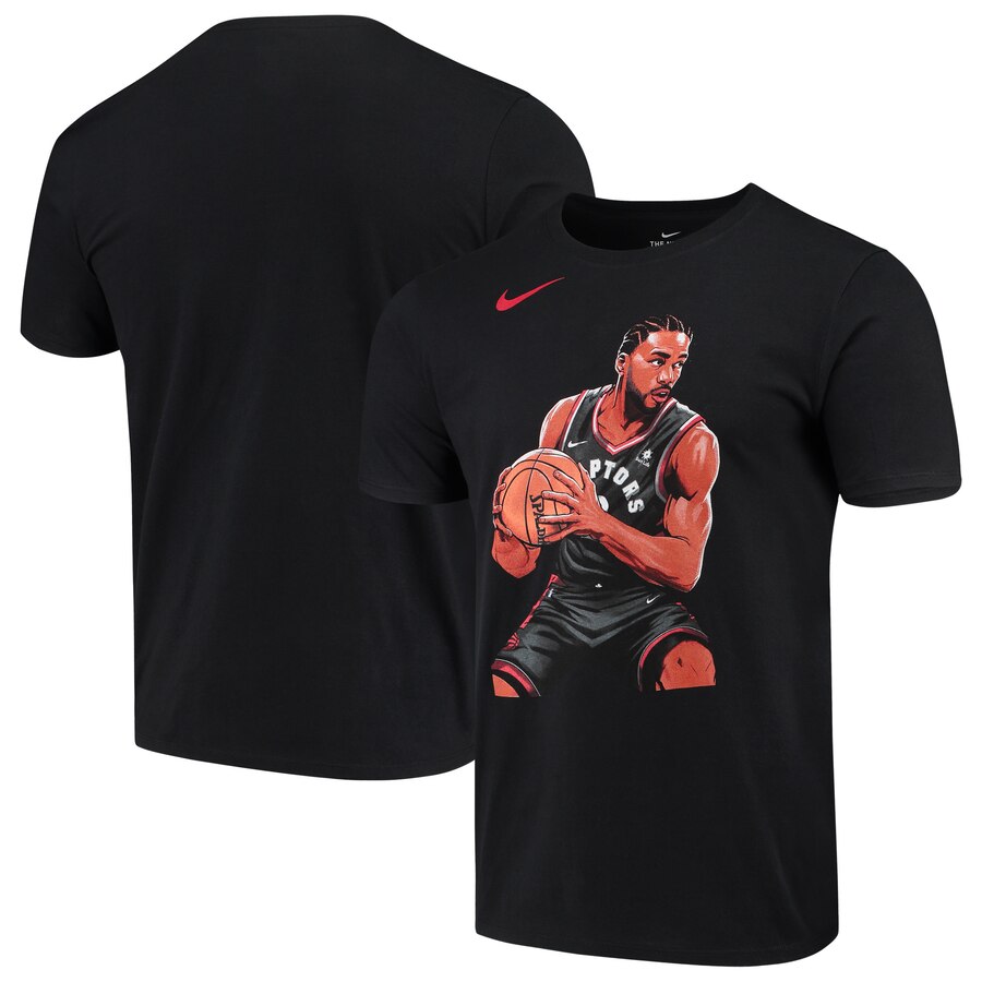 Kawhi Leonard Toronto Raptors Nike 2019 NBA Playoffs Bound Hero T-Shirt Black - Click Image to Close