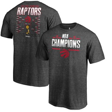 Toronto Raptors Fanatics Branded 2019 NBA Finals Champions Big & Tall Game Lead Schedule T-Shirt Hea