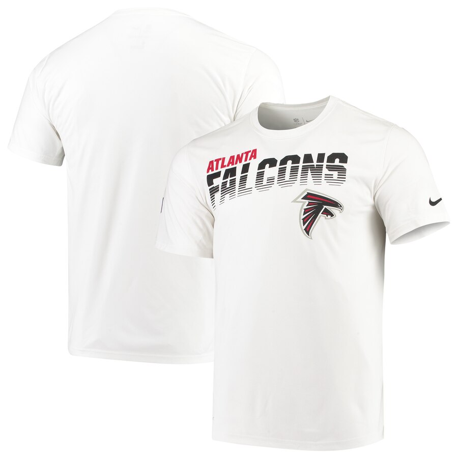 Atlanta Falcons Sideline Line of Scrimmage Legend Performance T Shirt White