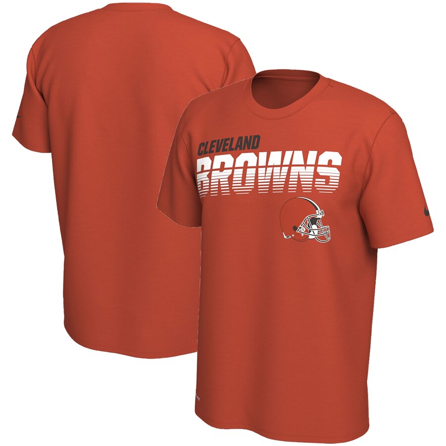 Cleveland Browns Sideline Line of Scrimmage Legend Performance T Shirt Orange