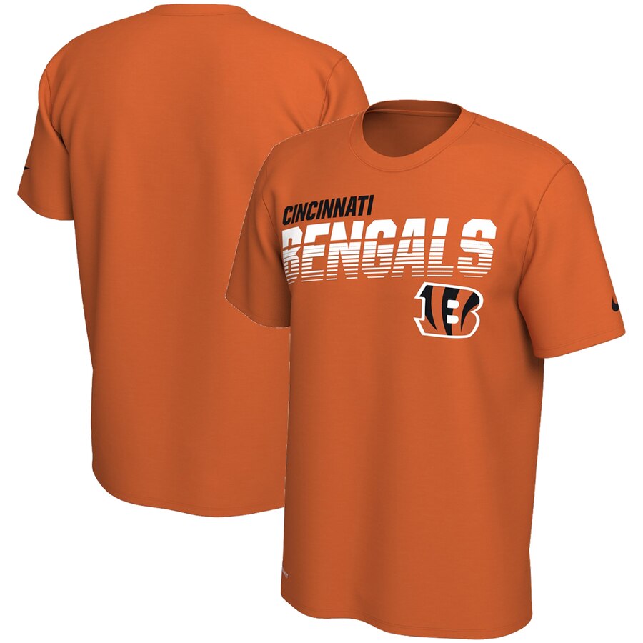 Cincinnati Bengals Sideline Line of Scrimmage Legend Performance T Shirt Orange