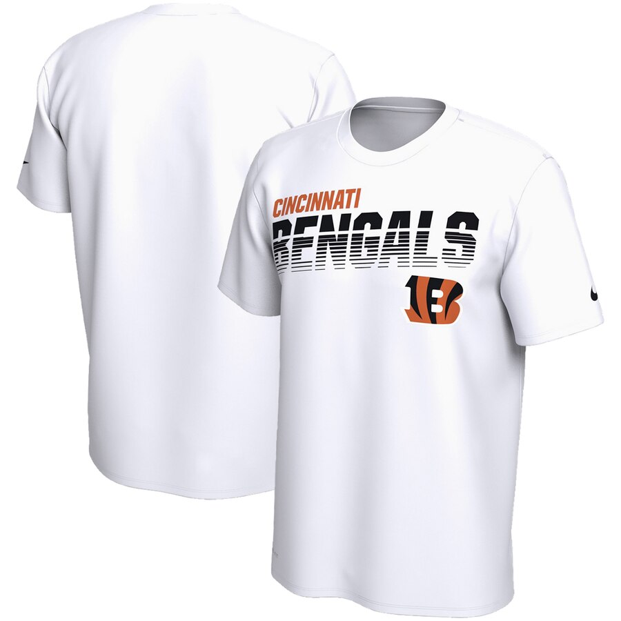 Cincinnati Bengals Sideline Line of Scrimmage Legend Performance T Shirt White