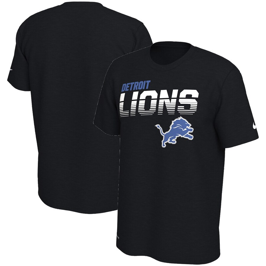 Detroit Lions Sideline Line of Scrimmage Legend Performance T Shirt Black