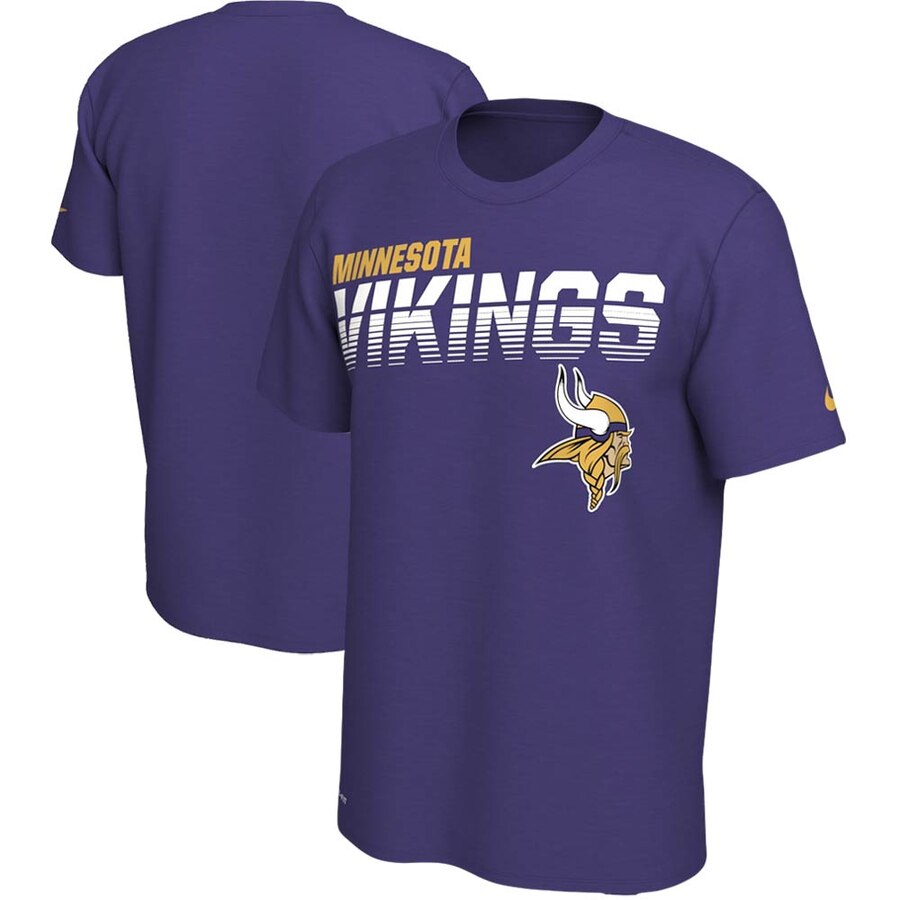 Minnesota Vikings Sideline Line of Scrimmage Legend Performance T Shirt Purple
