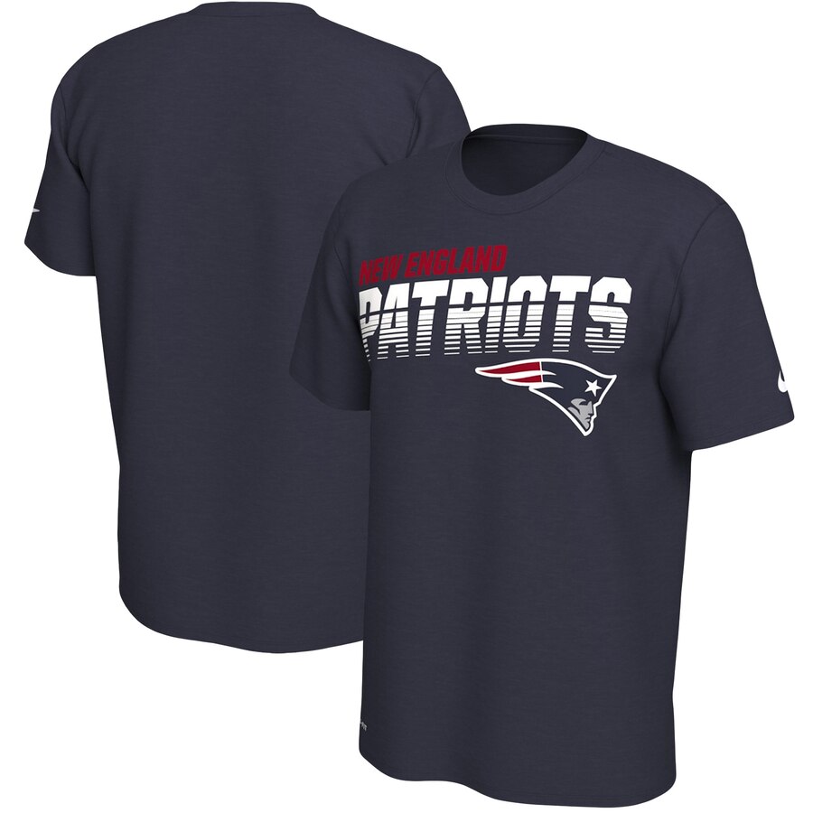 New England Patriots Sideline Line of Scrimmage Legend Performance T Shirt Navy