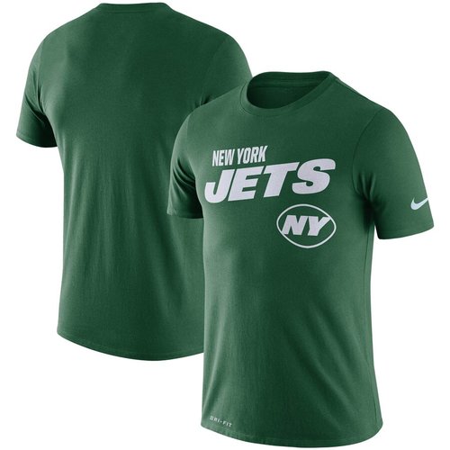 New York Jets Sideline Line of Scrimmage Legend Performance T Shirt Green