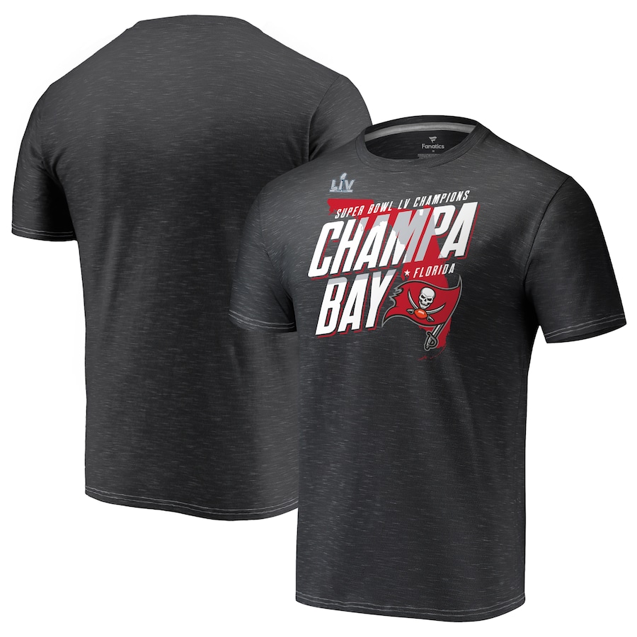 Tampa Bay Buccaneers Fanatics Branded Charcoal Super Bowl LV Champions Hometown Champa Bay Space Dye