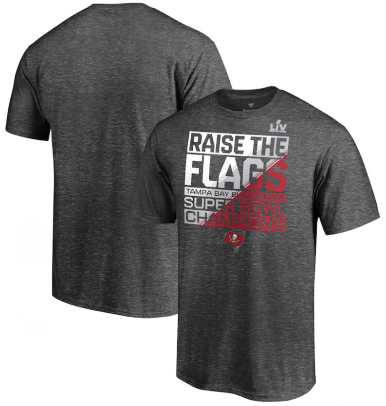Tampa Bay Buccaneers Fanatics Branded Heathered Charcoal Super Bowl LV Champions Celebration Parade