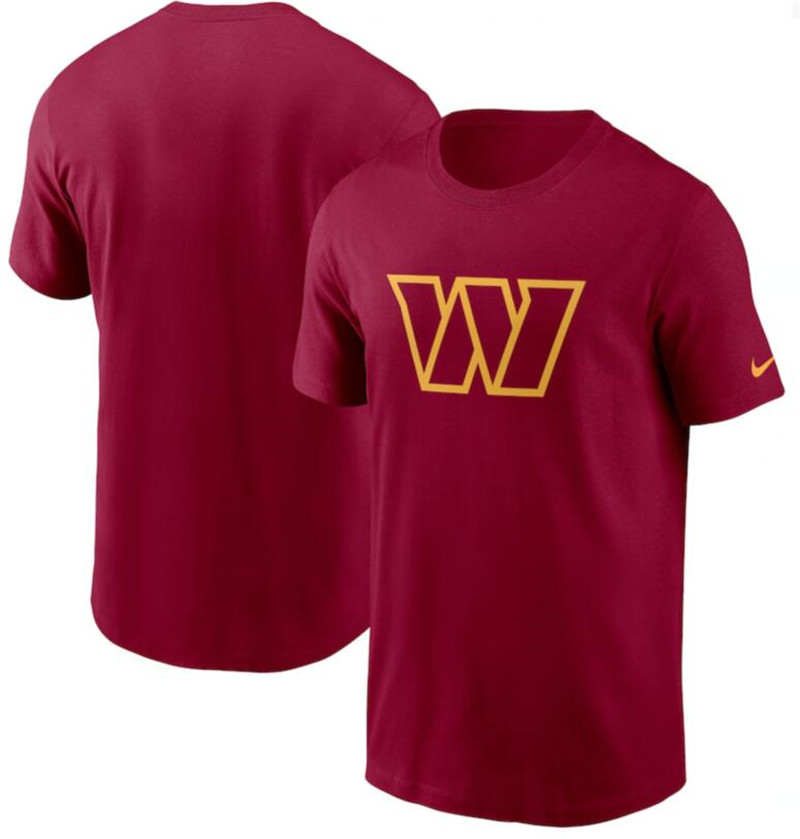 Washington Commanders Burgundy Primary Logo T Shirt