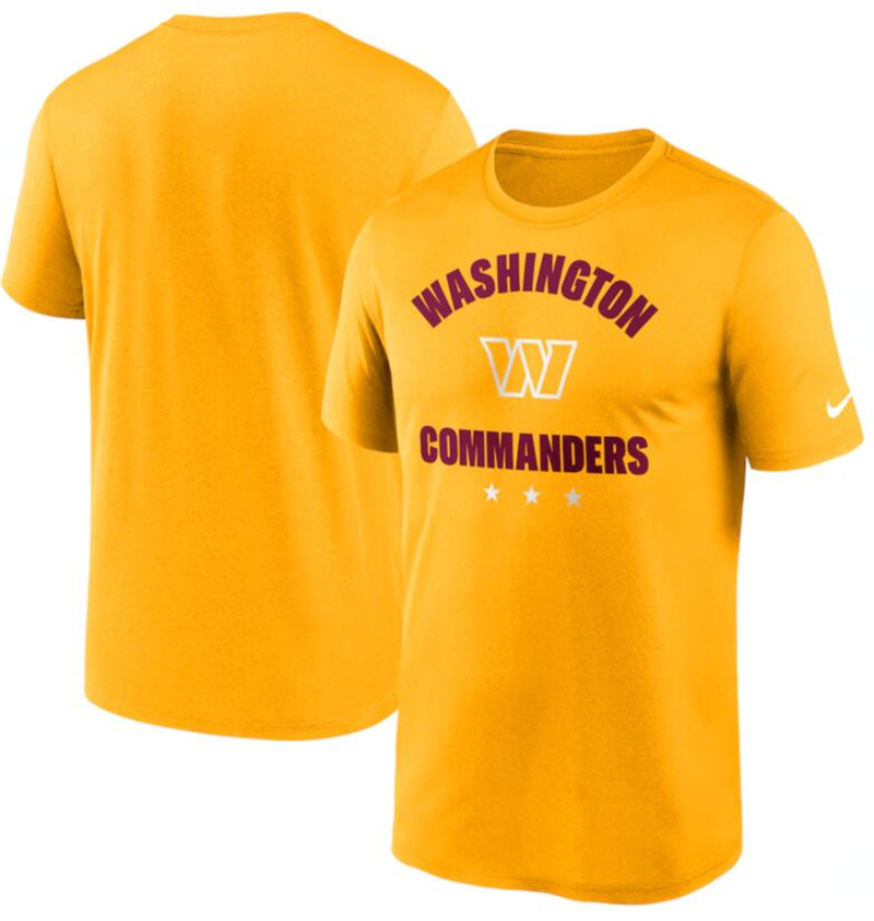 Washington Commanders Gold Arch Legend T Shirt
