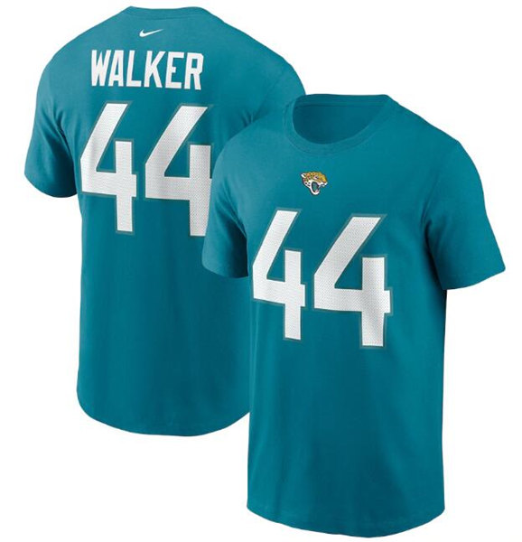 Jacksonville Jaguars #44 Travon Walker 2022 Teal Draft First Round Pick Player Name & Number T-Shirt