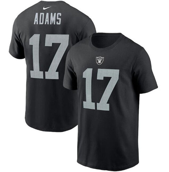Las Vegas Raiders #17 Davante Adams 2022 Black Name & Number T-Shirt