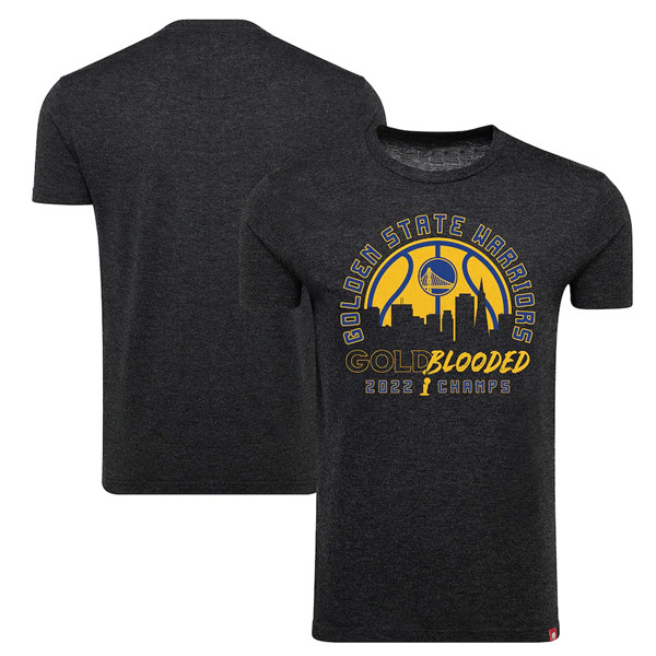 Golden State Warriors 2022 Black NBA Finals Champions Comfy Tri-Blend T-Shirt