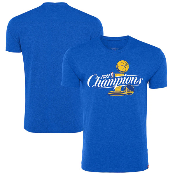 Golden State Warriors 2021-2022 Royal NBA Finals Champions Official Logo Davis T-Shirt