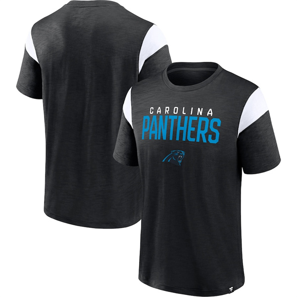 Carolina Panthers Black White Home Stretch Team T-Shirt