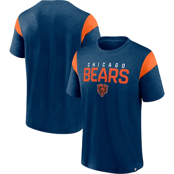Chicago Bears Navy Orange Home Stretch Team T-Shirt