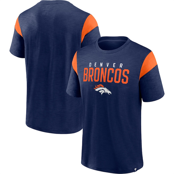 Denver Broncos Navy Orange Home Stretch Team T-Shirt
