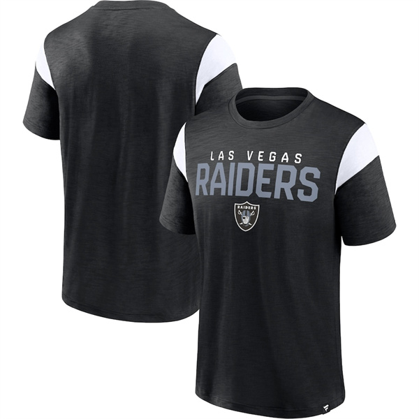 Las Vegas Raiders Black White Home Stretch Team T-Shirt