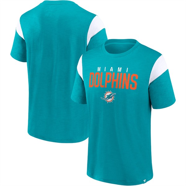 Miami Dolphins Aqua White Home Stretch Team T-Shirt