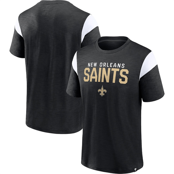 New Orleans Saints Black White Home Stretch Team T-Shirt