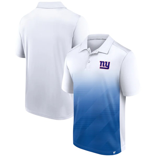 New York Giants White Royal Iconic Parameter Sublimated Polo