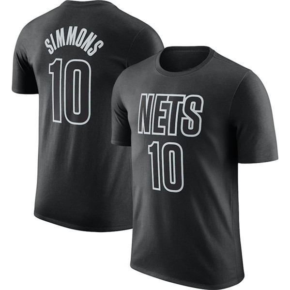 Brooklyn Nets #10 Ben Simmons Black 2022-23 Statement Edition Name & Number T-Shirt