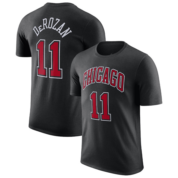 Chicago Bulls #11 DeMar DeRozan Red 2022-23 Statement Edition Name & Number T-Shirt