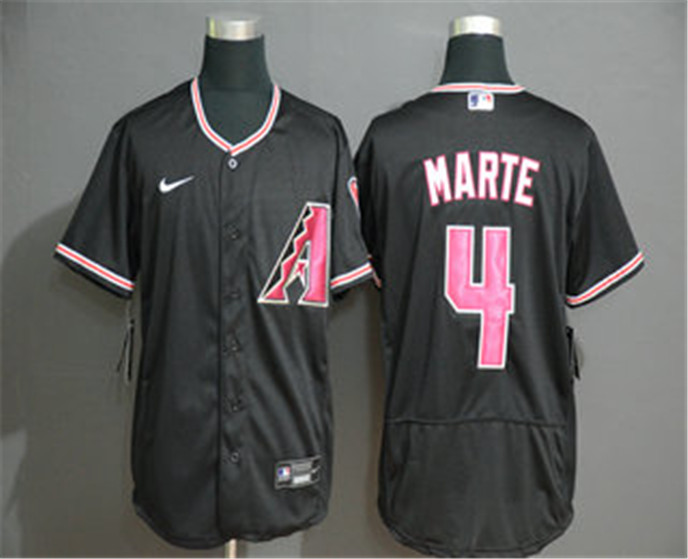 2020 Arizona Diamondback #4 Ketel Marte Black Stitched Nike MLB Flex Base Jersey