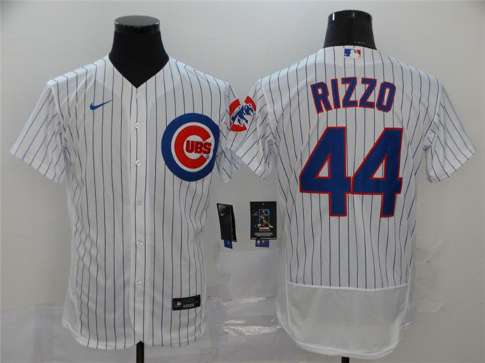 2020 Chicago Cubs #44 Anthony Rizzo White Home Stitched MLB Flex Base Nike Jersey