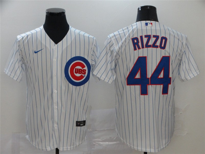 2020 Chicago Cubs #44 Anthony Rizzo White Stitched MLB Cool Base Nike Jersey