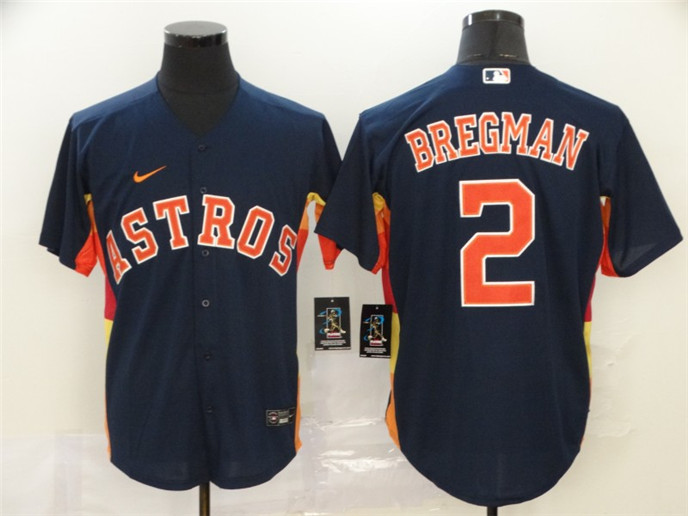 2020 Houston Astros #2 Alex Bregman Navy Blue Stitched MLB Cool Base Nike Jersey