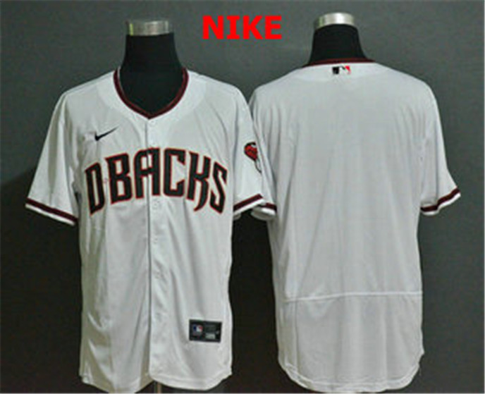 2020 Arizona Diamondback Blank White Stitched Nike MLB Flex Base Jersey