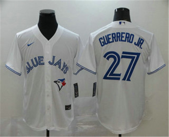 2020 Toronto Blue Jays #27 Vladimir Guerrero Jr. White Stitched MLB Cool Base Nike Jersey