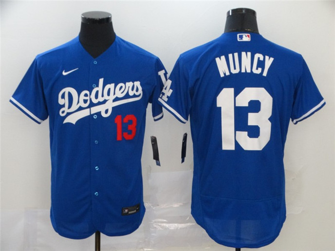 2020 Los Angeles Dodgers #13 Max Muncy Blue Stitched MLB Flex Base Nike Jersey