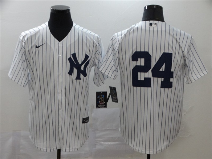 2020 New York Yankees #24 Gary Sanchez White Home No Name Stitched MLB Cool Base Nike Jersey