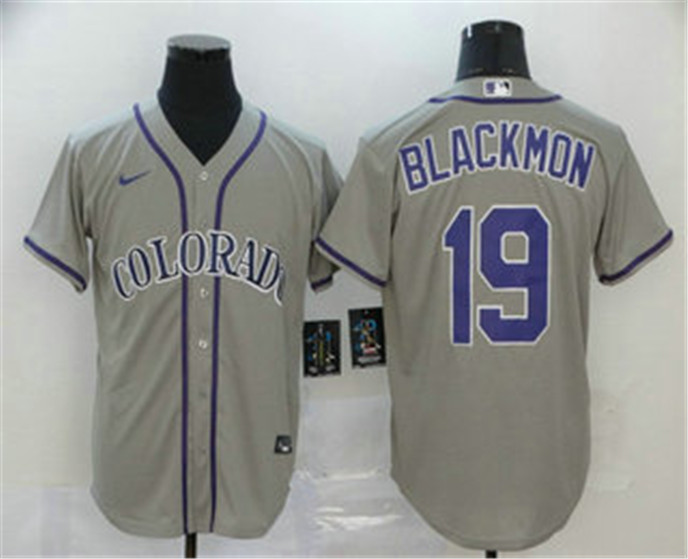 2020 Colorado Rockies #19 Charlie Blackmon Gray Stitched MLB Cool Base Nike Jersey