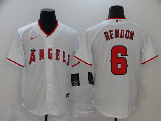 2020 Los Angeles Angels #6 Anthony Rendon White Stitched MLB Cool Base Nike Jersey
