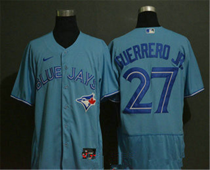 2020 Toronto Blue Jays #27 Vladimir Guerrero Jr. Blue Stitched MLB Flex Base Nike Jersey