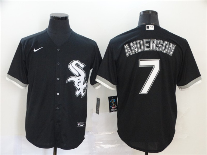 2020 Chicago White Sox #7 Tim Anderson Black Stitched MLB Cool Base Nike Jersey