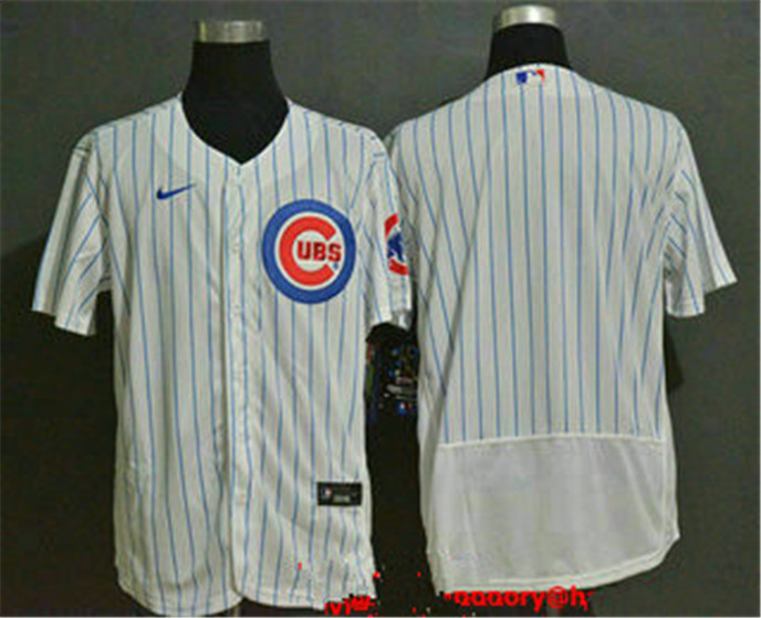 2020 Chicago Cubs Blank White Home Stitched MLB Flex Base Nike Jersey